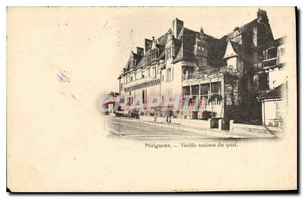 Périgueux — Vecchia casa del molo — P. Joubert, n° 24 - Recto