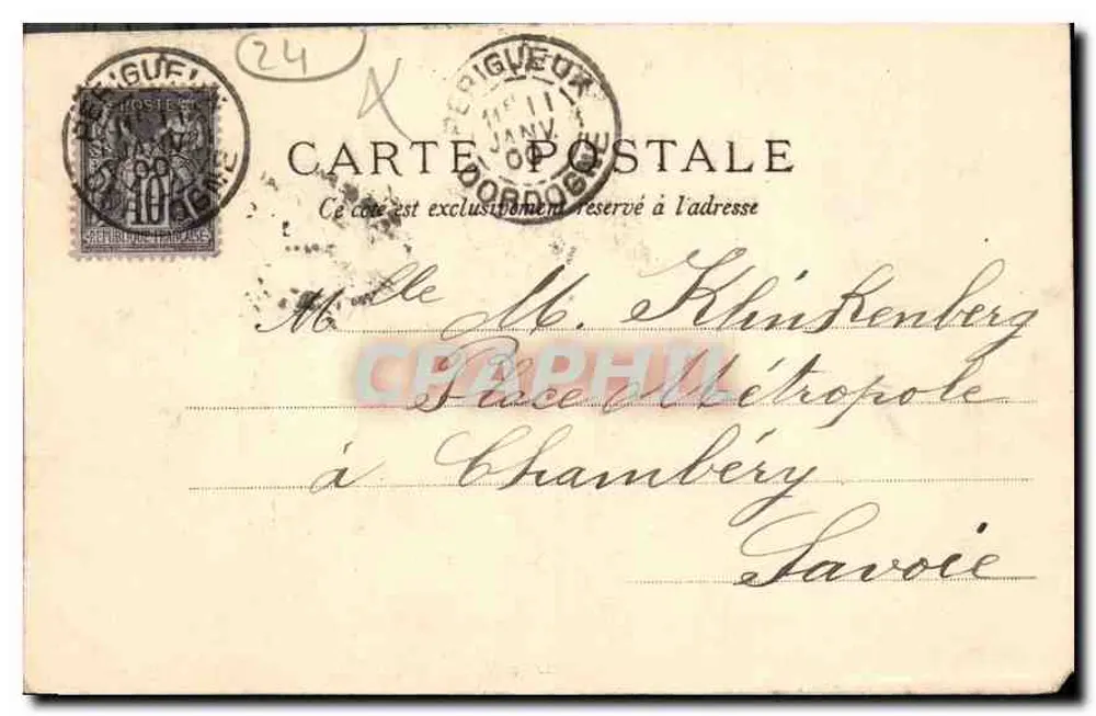 Périgueux — Vecchia casa del molo — P. Joubert, n° 24 - Verso