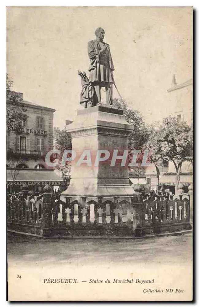 Périgueux — Estátua do Marquês Bugeaud — Collections ND Phot - Frente