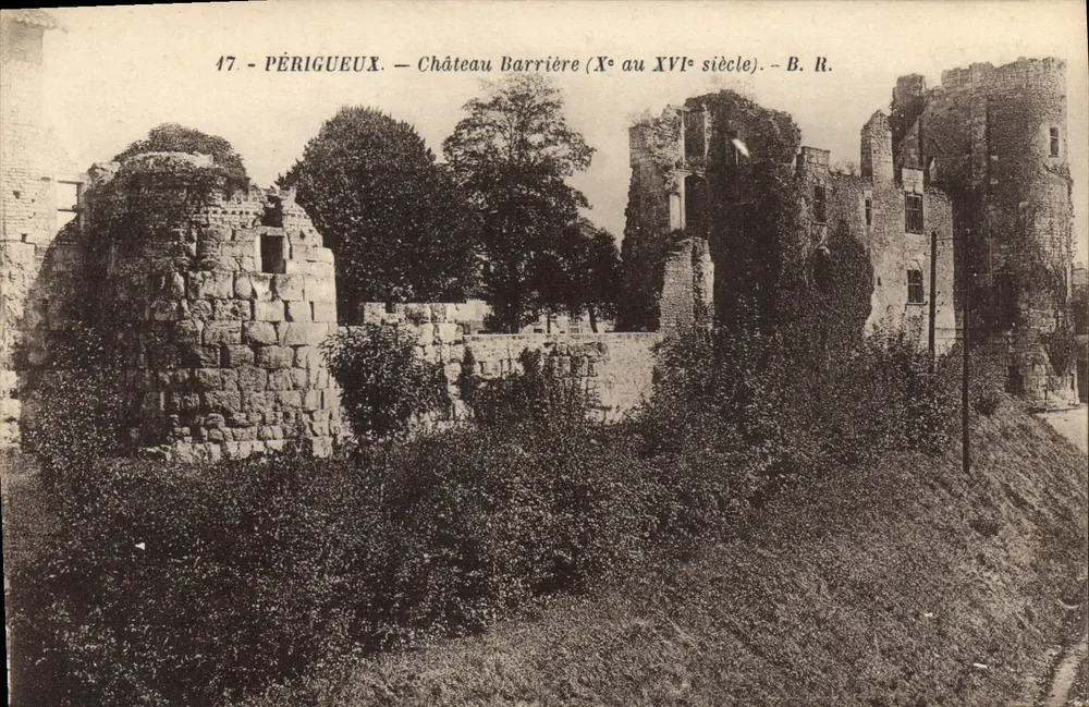 Périgueux — Castelo Barrière (século X ao XVI) — B. R. - Frente