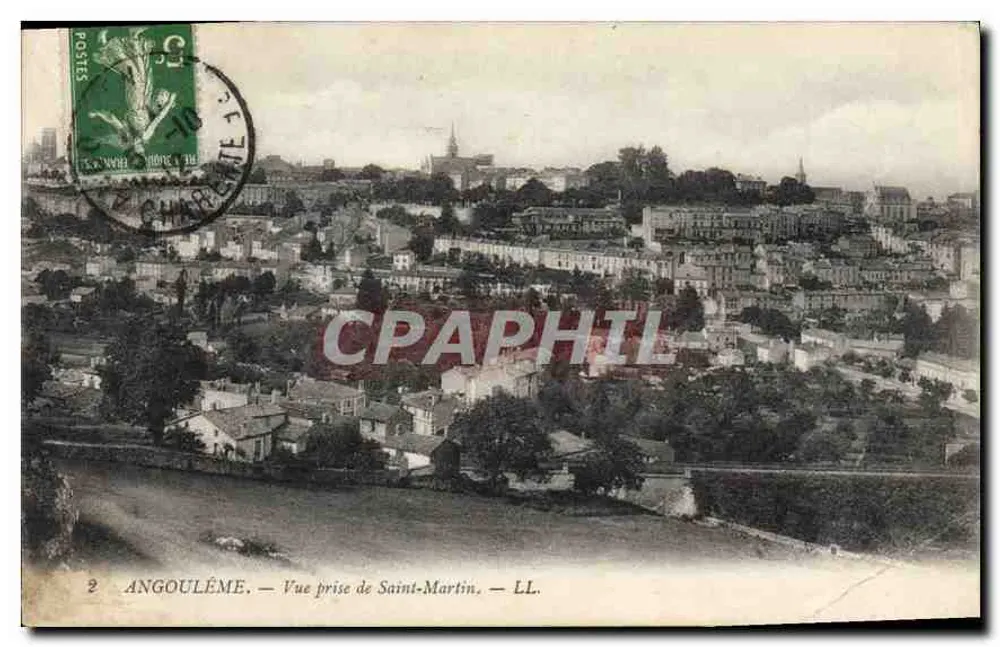 Angoulême — Vista tirada de Saint-Martin — LL. - Frente