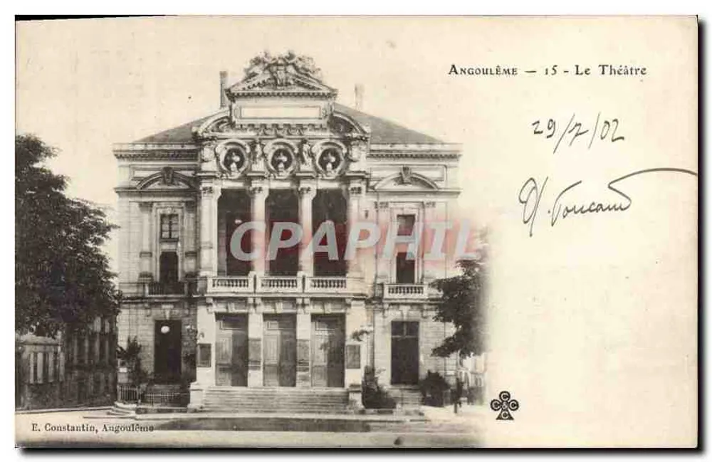 Angoulême — O Teatro — E. Constantin, Angoulême - Frente