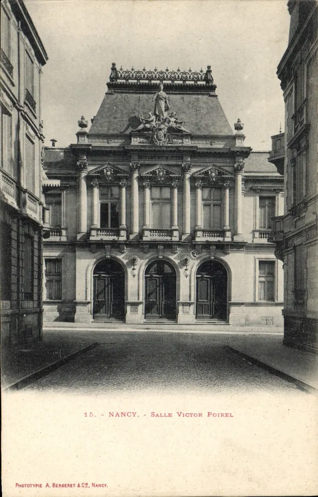 Nancy - Sala Victor Poiré — Fototipia A. Bergeret & Cie, Nancy, n°15 - Frente