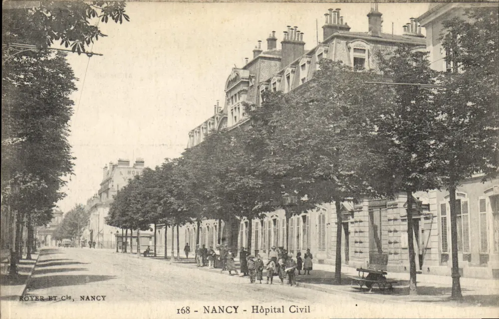NANCY — Ospedale Civile — Royer e Cie, Nancy, n° 168 - Recto