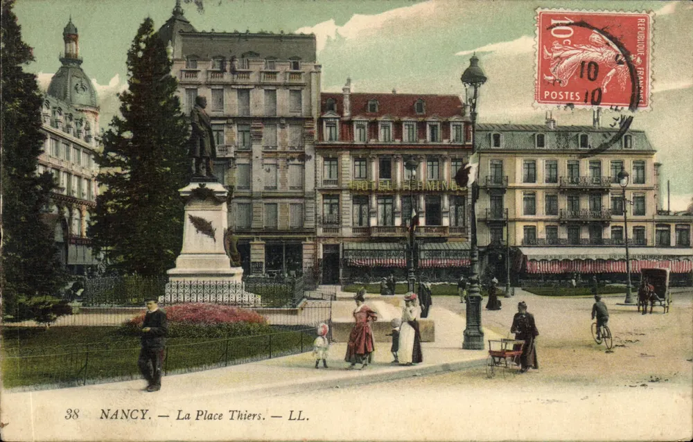 NANCY — A Praça Thiers — LL. — Editor LL, n° 38 - Frente