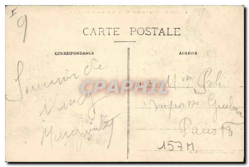 Nancy - Place Stanislas - Grilles Jean-Lamour (siglo xviii) — Imprenta de Nancy, n°8 - Reverso