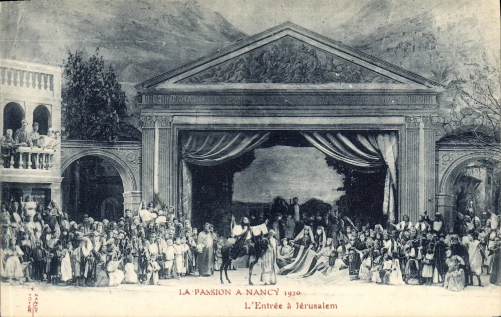 La Pasión en Nancy — La Entrada en Jerusalén — edición Nancy, n° 359 - Anverso