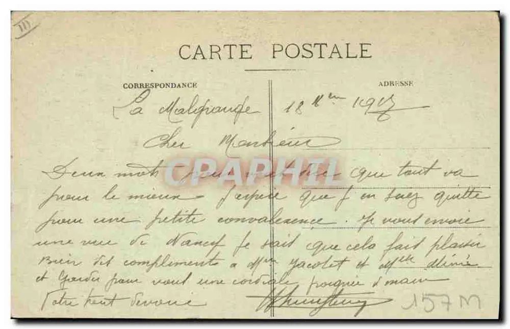 NANCY — Estátua de Joana d'Arc na Praça Lafayette — ROYER ET Cie, NANCY, n°62 - Verso