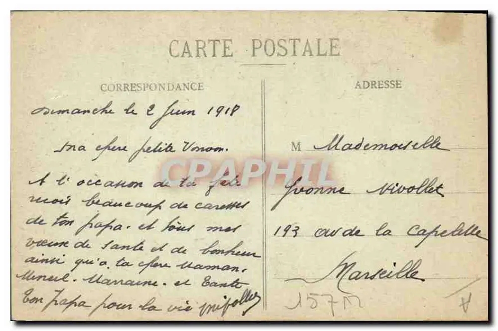 Nancy — Lembrança de Nancy — Impre nsas Reunidas de Nancy, n° 289 - Verso