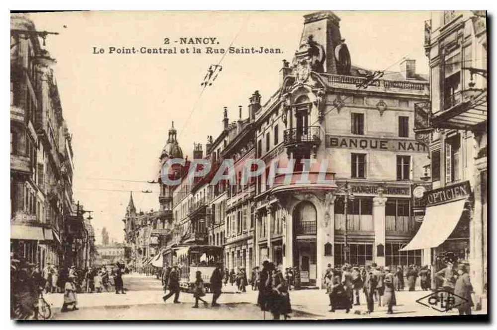 Nancy - O Point-Central e a Rue Saint-Jean — editor C. Lanternes-Besangon, n° 2 - Frente