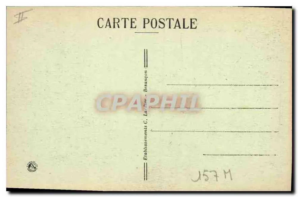Nancy - O Point-Central e a Rue Saint-Jean — editor C. Lanternes-Besangon, n° 2 - Verso