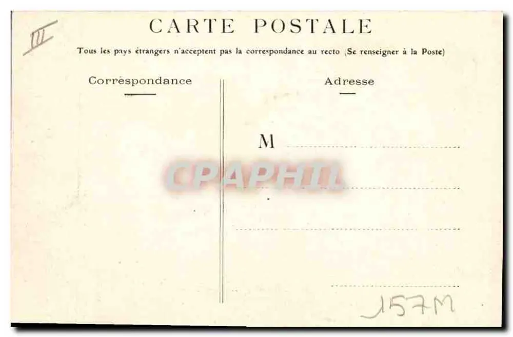 NANCY — Praça Thiers — G. CUNY, NANCY, n°36 - Verso
