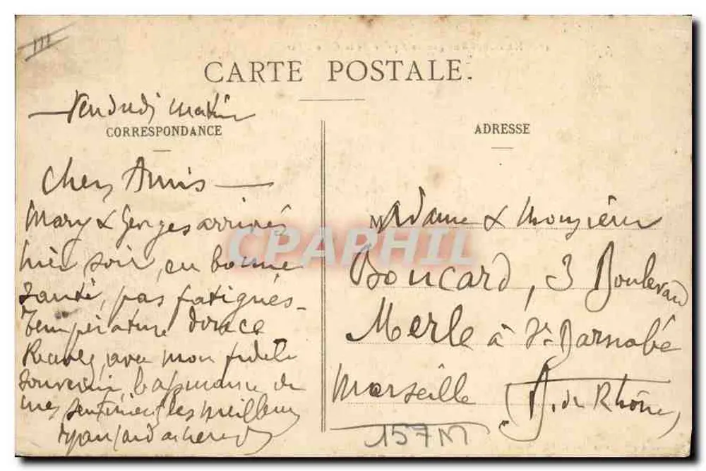 NANCY - Vista geral tirada da Cure d'Air — Maison des Magasins Réunis, editora, Nancy - Verso