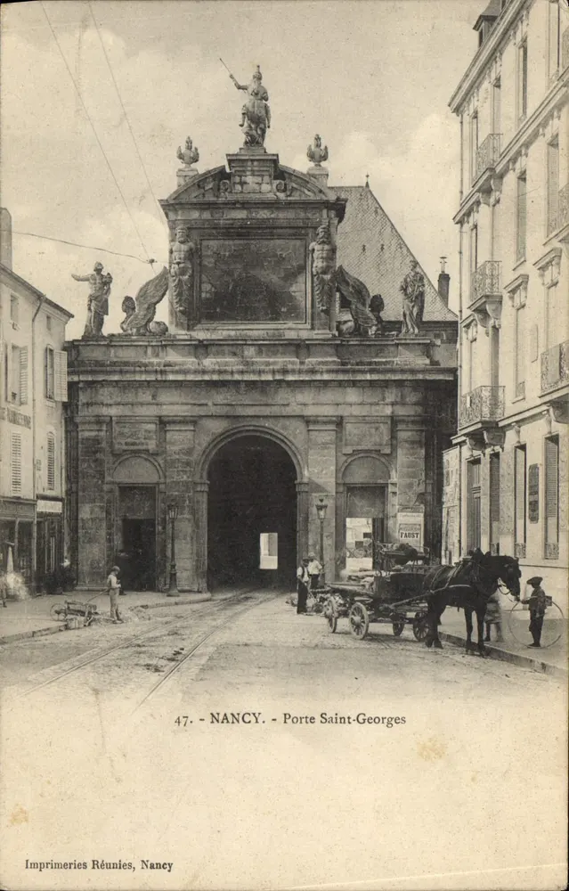 NANCY — Porta Saint-Georges — Imprimeries Réunies, Nancy, n°47 - Frente