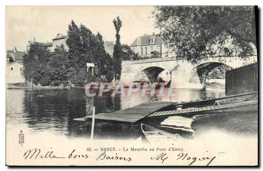Nancy — Die Meurthe am Pont d'Essey — Verlag: NANCY, Nr. 63 - Vorderseite