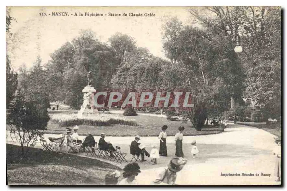 NANCY - Alla Pépinière - Statua di Claude Gelée - Recto