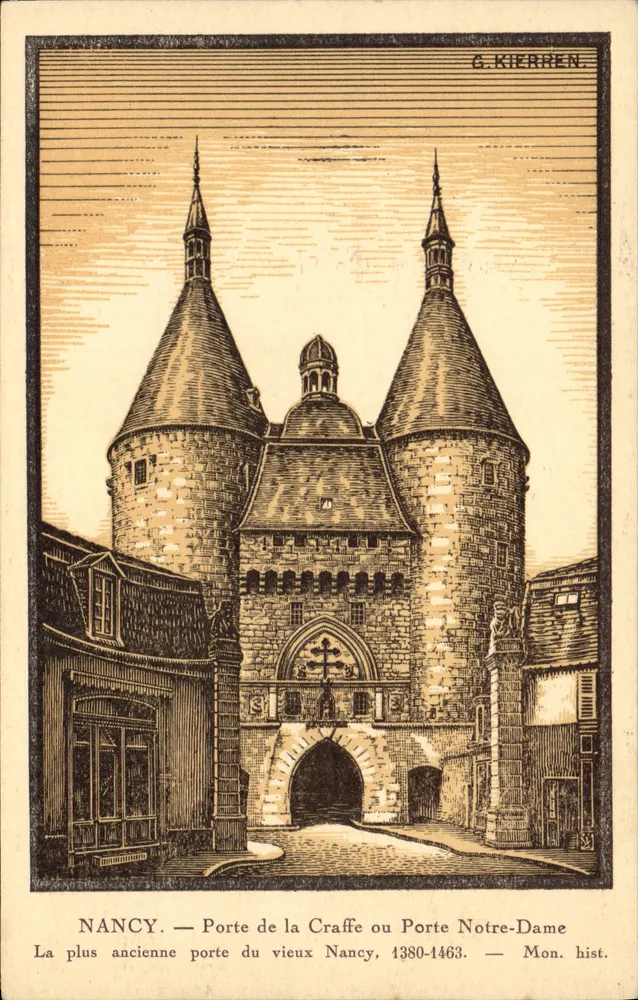 NANCY — Porte de la Craffe oder Porte Notre-Dame — G. KIERREN - Vorderseite