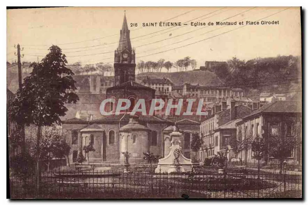 Saint-Étienne — Kirche Montaud und Place Girodet — 216 - Vorderseite