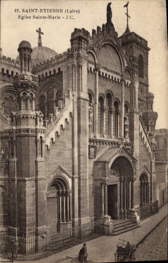Saint-Étienne (Loire) — Kirche Sainte-Marie — J.C. - Vorderseite