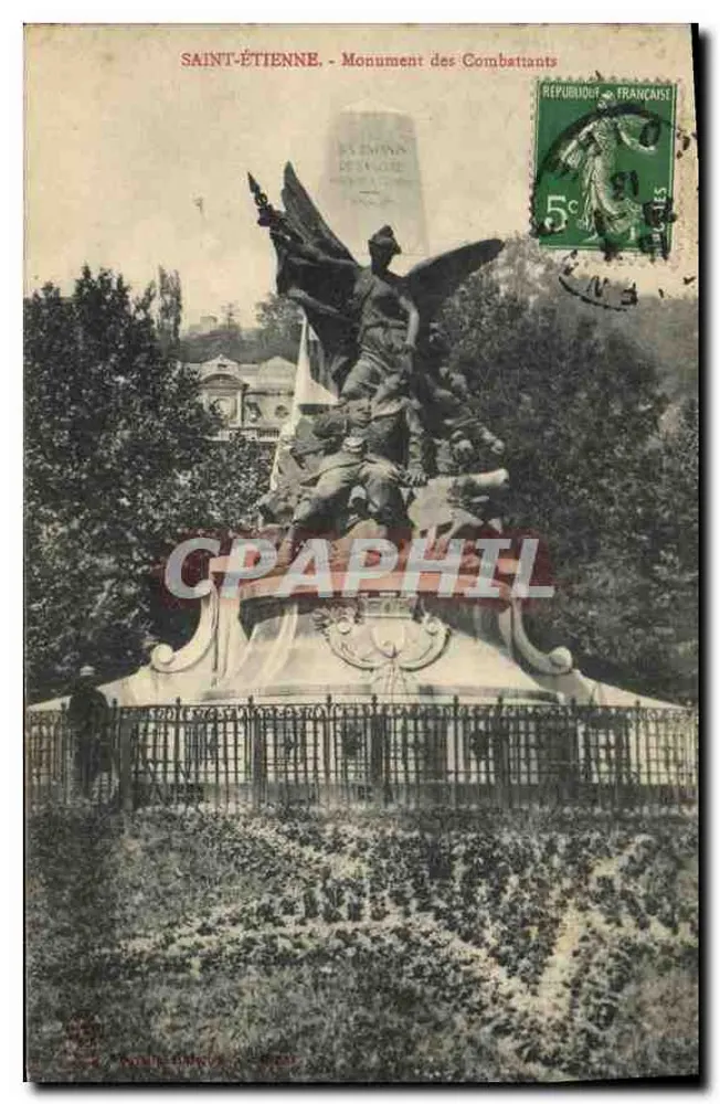 Saint-Étienne - Monument dos Combatentes — editor não visível, número de série não legível - Frente