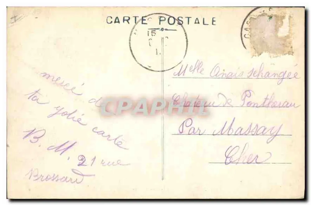Saint-Étienne - Daphnée - Praça Marengo — C. C. — n°146 - Verso
