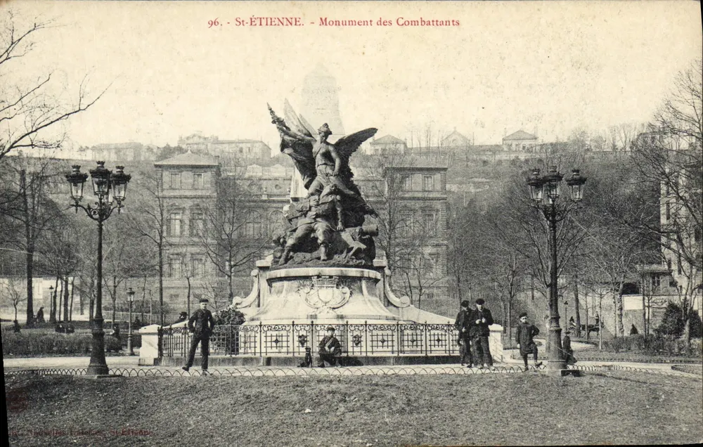 St-ÉTIENNE - Monument dos Combatentes — editor: M. Stewell & Cie, n° 96 - Frente