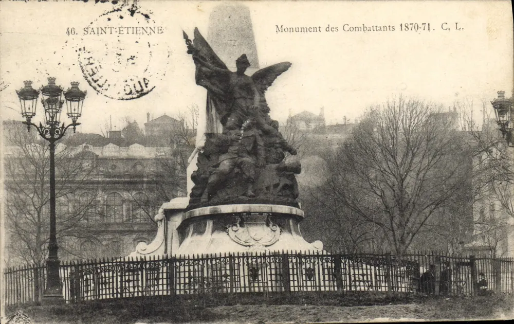 Monumento dos Combatentes 1870-71 — Saint-Étienne — C. L. - Frente