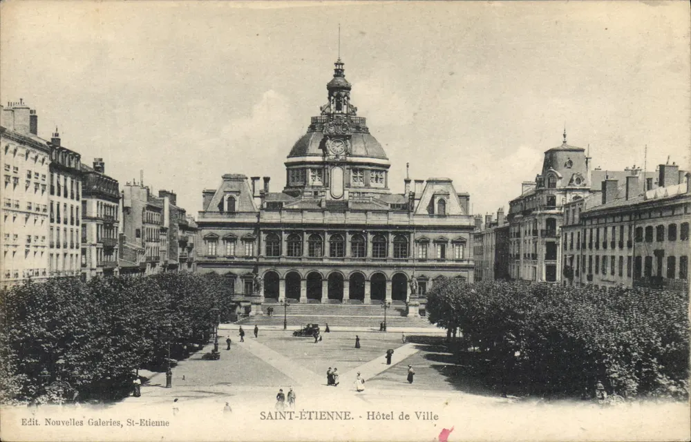 Saint-Étienne - Hotel de Ville — Édit. Nouvelles Galeries, St-Étienne - Frente