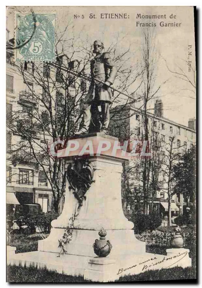 St. ETIENNE: Monumento de Francis Garnier — P. M., Jéron, No 5 - Frente