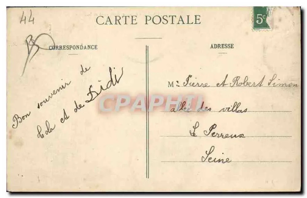 La Baule - O Boulevard e a Praia — Coleção T.H. - Verso