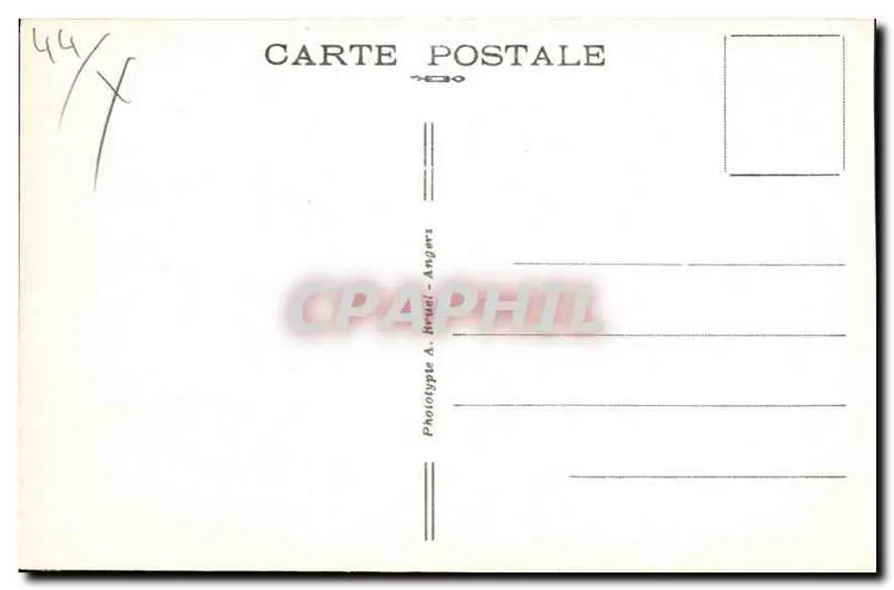 La Baule — Menschen im Festkleid — A. B. - Rückseite