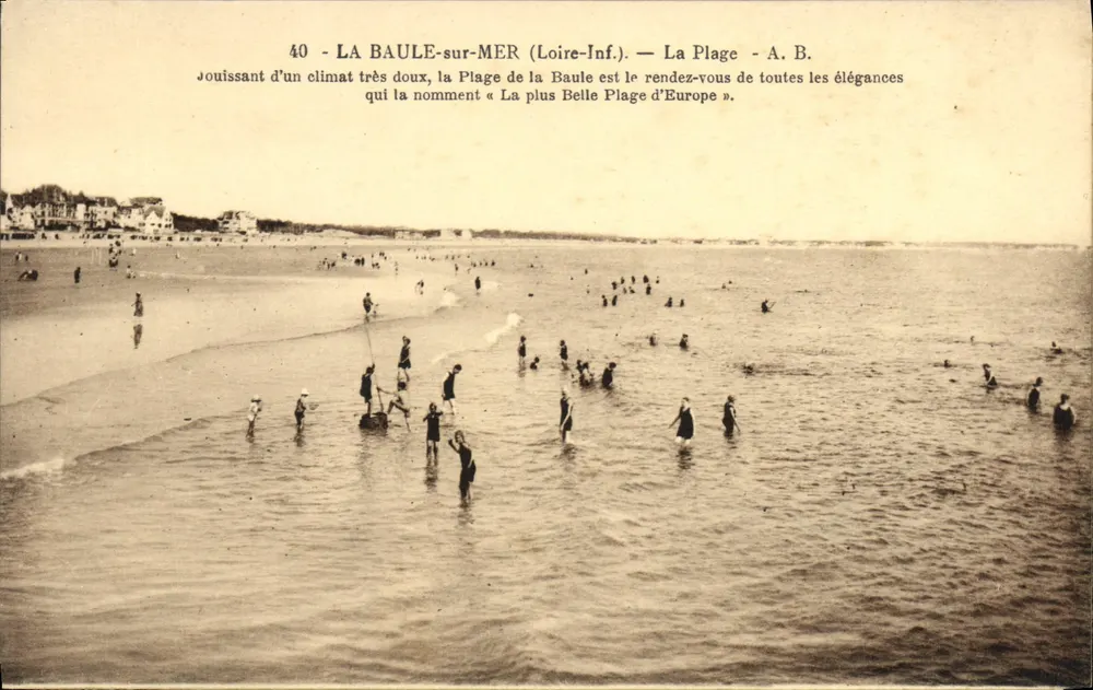 LA BAULE-sur-MER (Loire-Inf.) — Der Strand — A. B. - Vorderseite