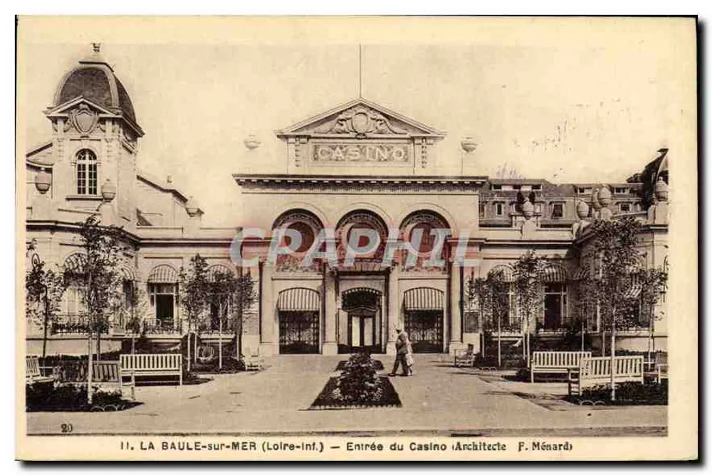La Baule-sur-Mer (Loire-Inf.) — Eingang zum Casino — Architekt F. Ménard - Vorderseite