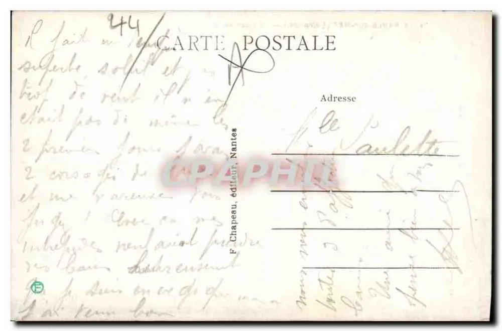 La Baule-sur-Mer (Loire-Inf.) — Der Hof der Station — F. Chapeau, Nantes - Rückseite