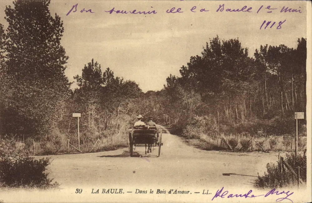 La Baule — No Bosque do Amor — LL. — N° 39 - Frente