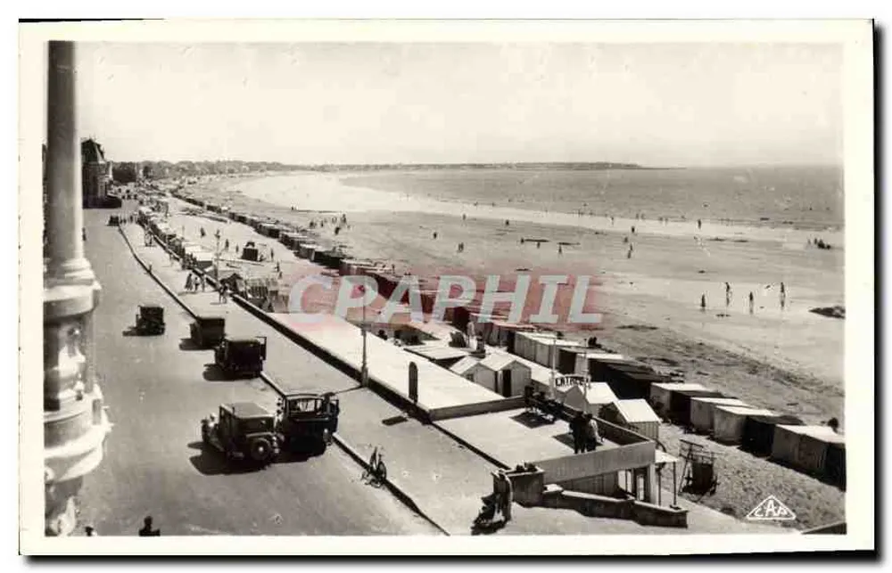 La Baule — Vue générale de la Plage vers Pornichet, prise de l'Hôtel Adriana — C.A.P. REAL-PHOTO — Paris - Frente