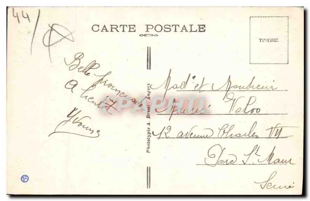La Baule-sur-Mer (Loire-Inf.) — Die Boulevards und die Esplanade vor dem Casino — A. B. - Rückseite