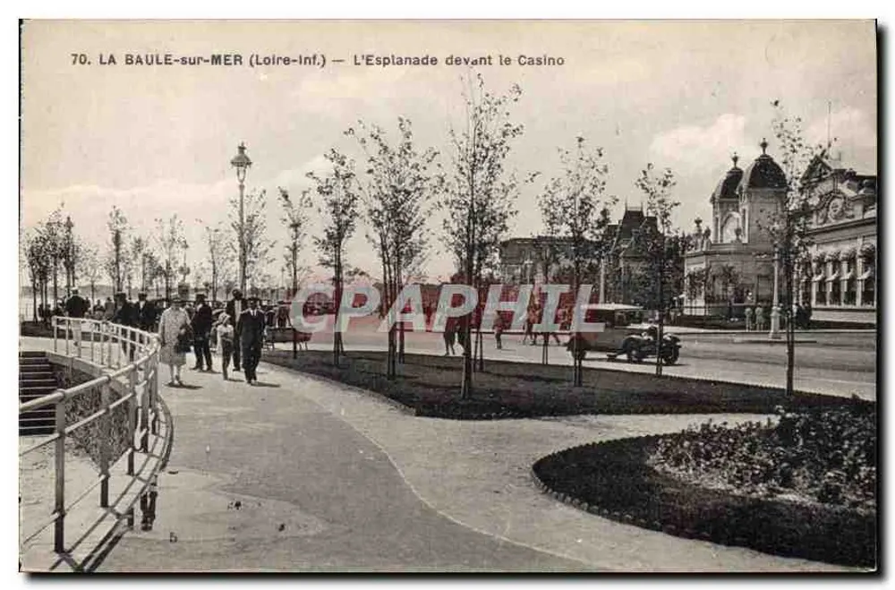 La Baule-sur-Mer (Loire-Inf.) — Die Promenade vor dem Casino — F. Chapeau, Nantes - Vorderseite