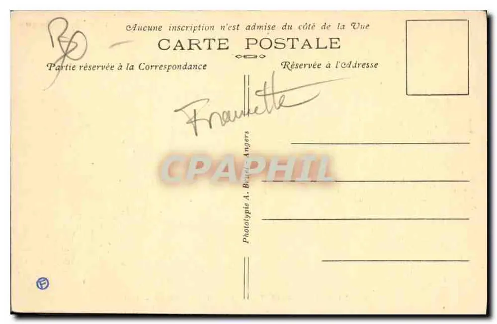 La Baule-sur-Mer (Loire-Inf.) — Avenue Pavie — A. B. - Rückseite