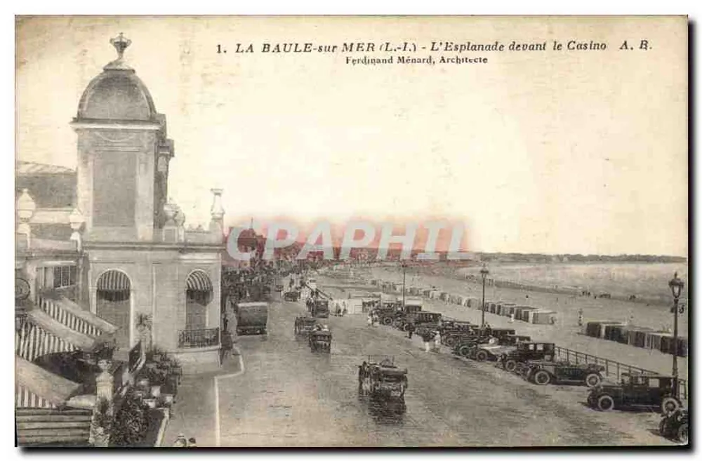 La Baule-sur-Mer — Die Esplanade vor dem Casino — Ferdinand Ménard, Architekt - Vorderseite