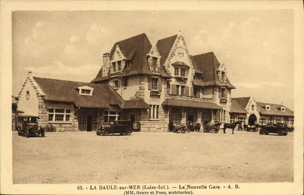 La Baule-sur-Mer (Loire-Inf.) — Die Neue Station — Herren Grave und Pons, Architekten - Vorderseite
