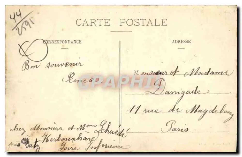 Batz (L.-I.) - Vista dos Marais salants — Coleção T. M. - 13 - Verso