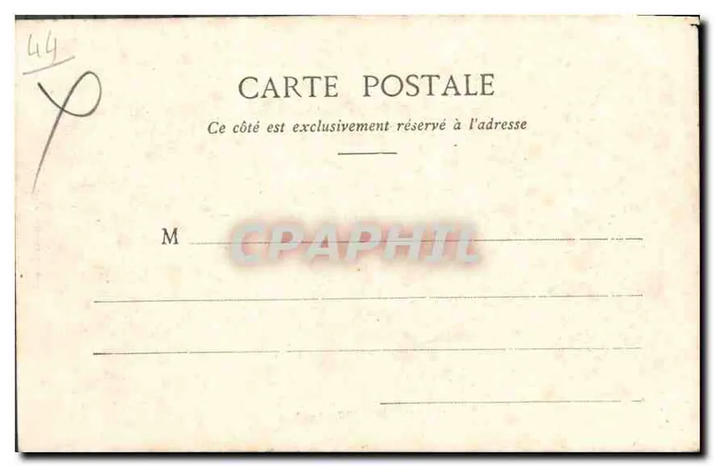 O BOURG-DE-BATZ - A Praia — A. Thuret, editora, Nantes - Verso