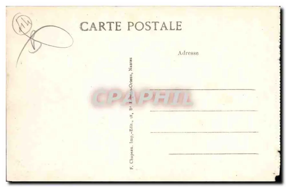Batz (Loire-Inf.) — Casamento dos Paludiers — F. Chapeau, Nantes - Verso