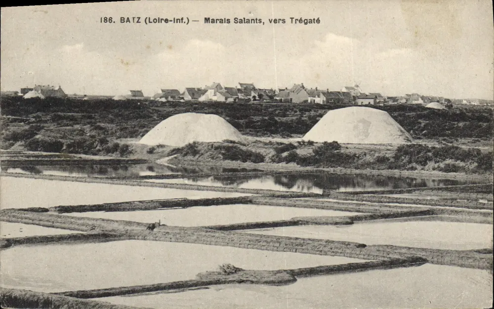 Batz (Loire-Inf.) — Marais Salants, perto de Trégaté — F. Chapeau, Imp. Edite, Nantes - Frente