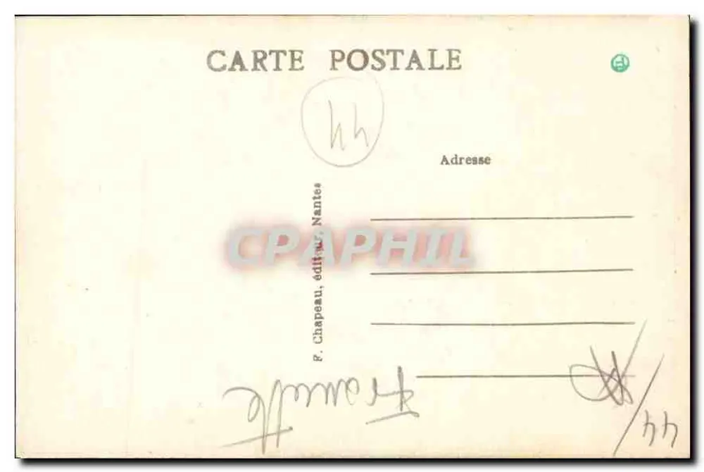 Am Bourg-de-Batz — Eine Hochzeit, nach M. Vasselon - Rückseite