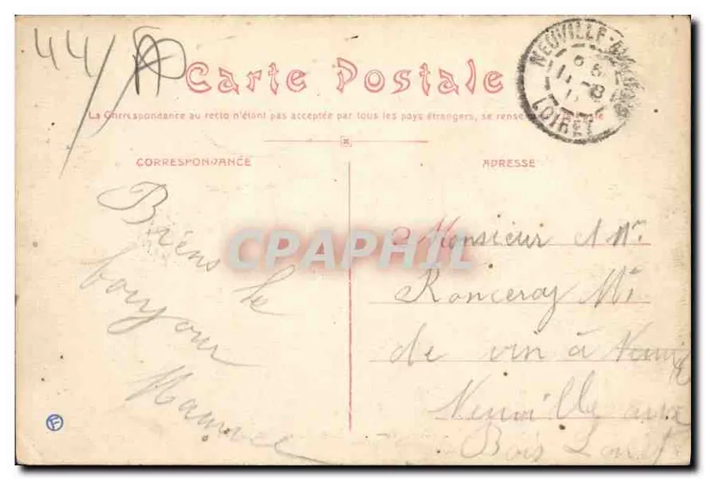 Batz (L.-I.) — Pensando no Passado — Cl. Podéré, Le Pouliguem, Coll. O. P., n° 243 - Verso