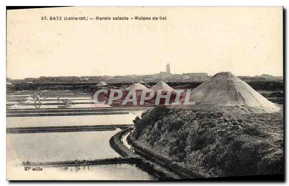 Batz (Loire-Inf.) — Marais salants — Mulons de Sel - Anverso