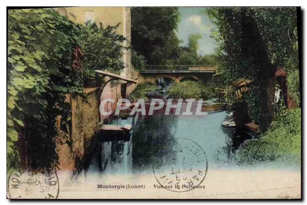 Montargis (Loiret) — Vista do Puisseau — Editor E. Cormon - Frente