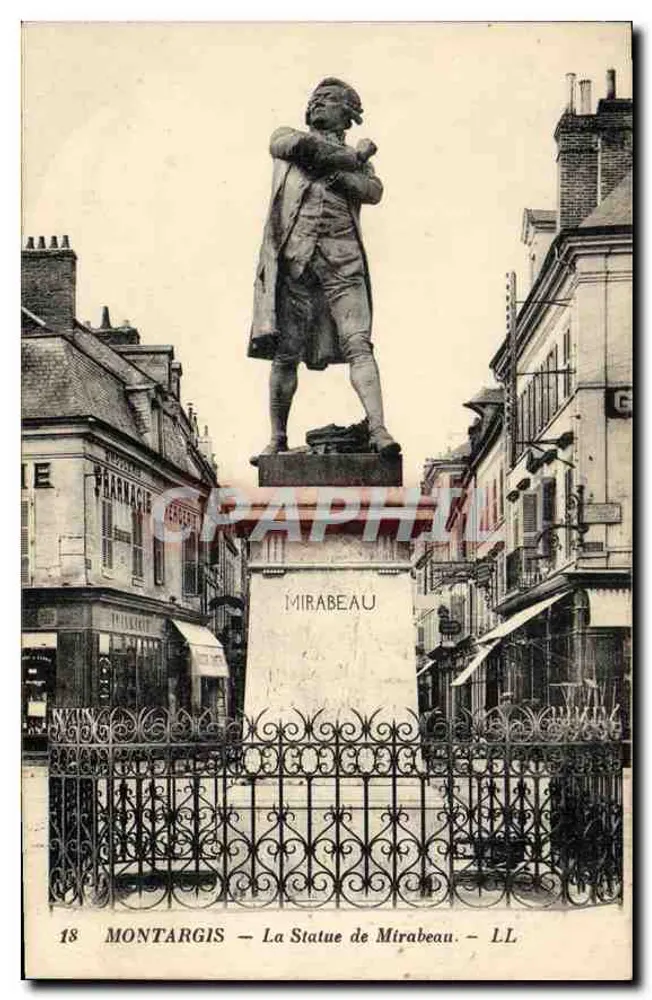 Montargis — A Estátua de Mirabeau — LL - Frente